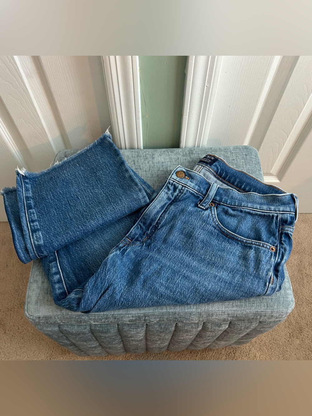 J. Crew Straight-Leg Blue Denim Jeans